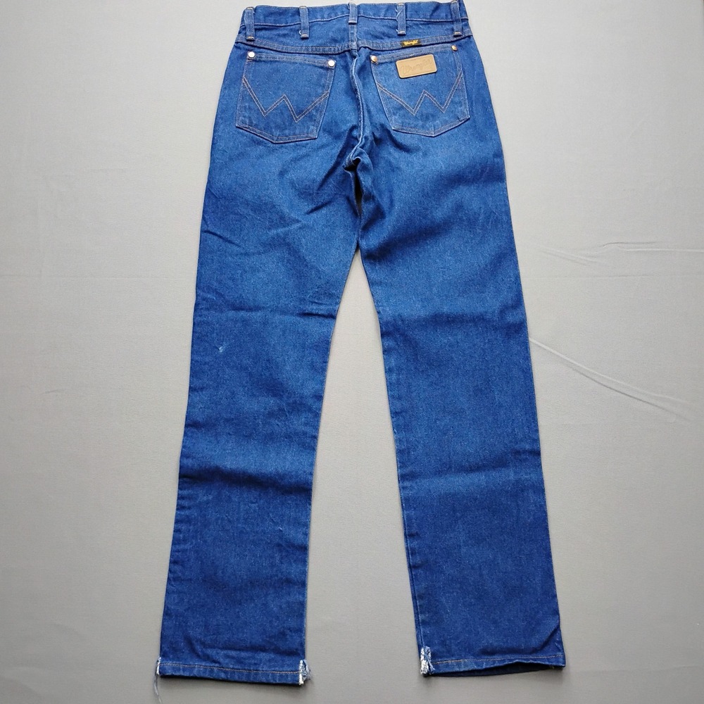 Wrangler 13MWZ Cowboy Cut Mens Blue Denim Jeans 30x32 Straight fit - Picture 2 of 8